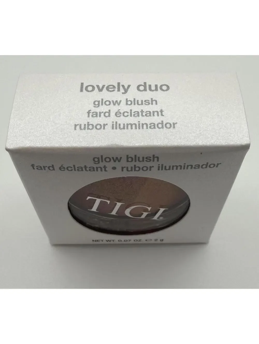 TIGI Lovely Duo Glow Blush 0.07oz Shimmer Blush Highlighter Compact New